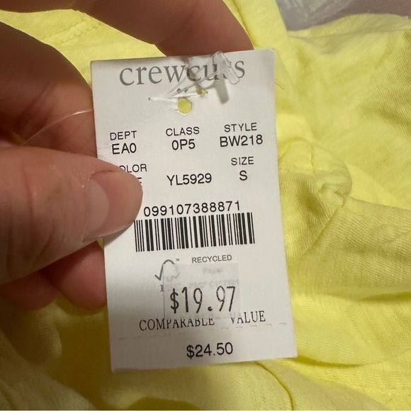 J crew girls weekend tee yellow - Picture 2 of 2